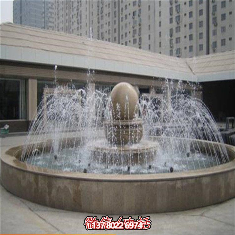 精美中式風(fēng)水球園林雕塑，提升小區(qū)公園噴泉擺放風(fēng)水氣質(zhì)