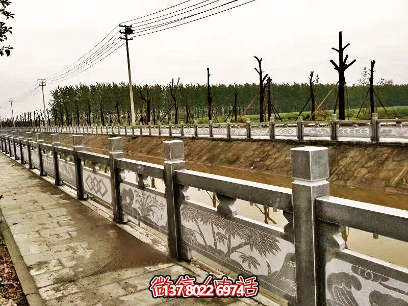 美化城市河道，完美防護(hù)欄桿，大理石裝飾