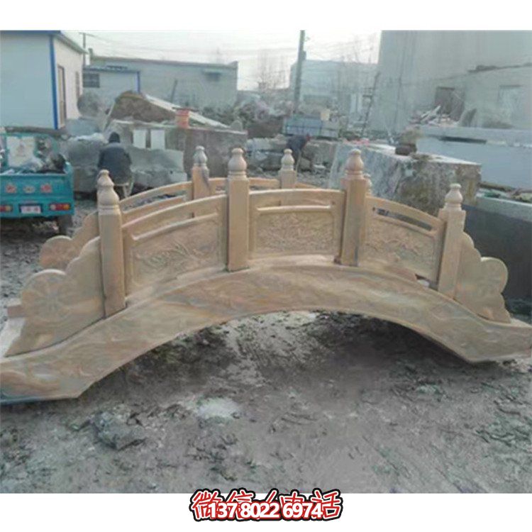 精美花崗巖雕刻石拱橋，為您的庭院裝飾添彩