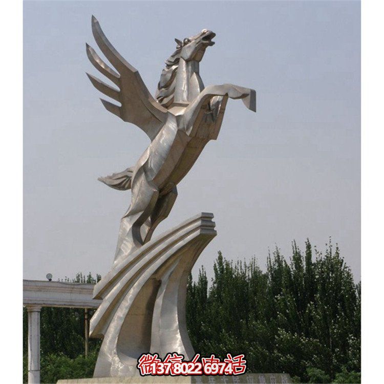 不銹鋼拉絲雕塑，點綴廣場、學校及園林景觀