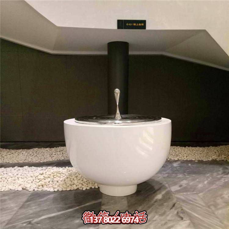 不銹鋼水滴圓盤雕塑，玻璃鋼景觀裝飾