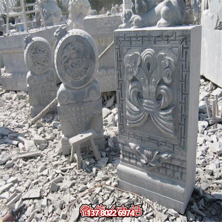 美麗的大理石抱鼓石雕塑，為你的園林景觀增添無限魅力