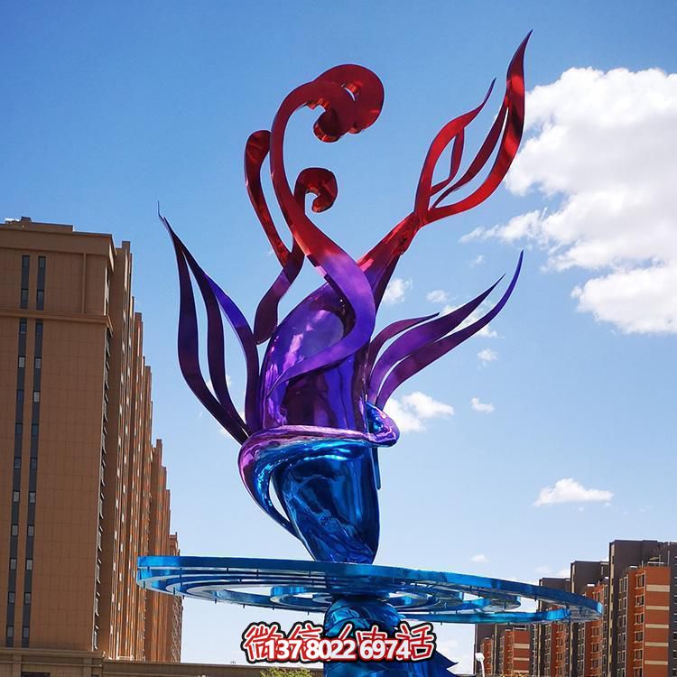 不銹鋼彩繪創(chuàng)意景觀戶外廣場擺件