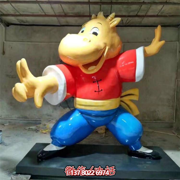 可愛牛雕塑，點(diǎn)綴商業(yè)、戶外和園林景觀