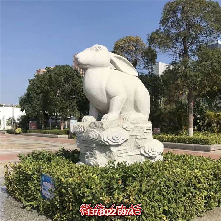精美十二生肖大理石石雕，高端戶外園林裝飾