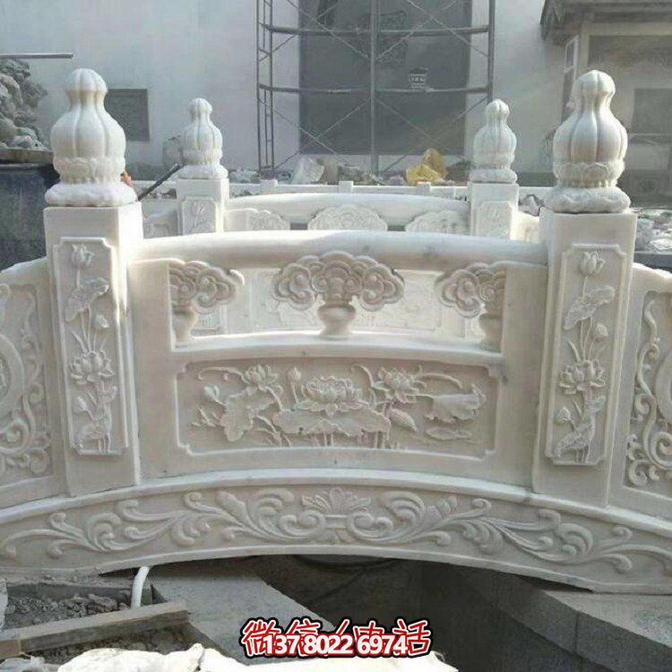 欣賞大理石雕塑的美景，玩轉(zhuǎn)庭院石拱橋