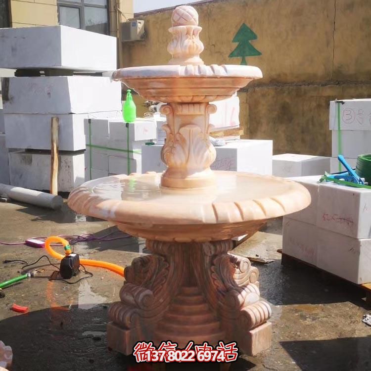 紅色晚霞水景擺件，傳遞溫馨家園溫馨