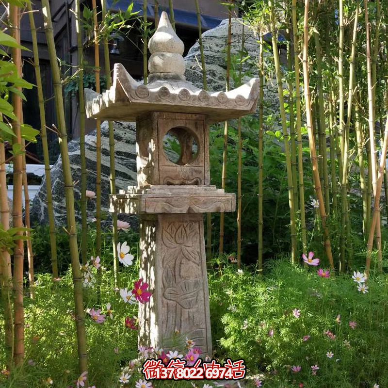 華麗的青石燈籠，點綴你的園林