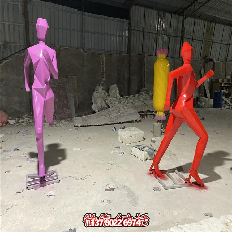 不銹鋼幾何遠(yuǎn)觀景觀擺件，為公園增添動(dòng)感