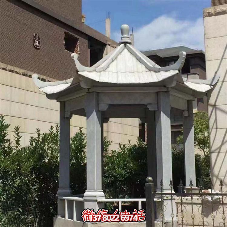 精美大理石涼亭，營(yíng)造完美宅院景象
