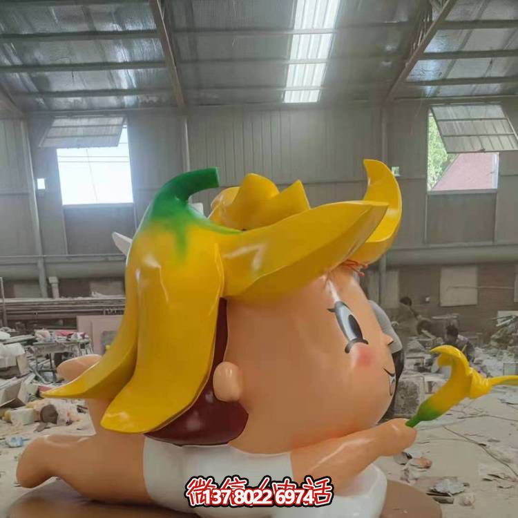 玻璃鋼戶外裝飾擺件，精致美觀、趣味卡通人物景觀