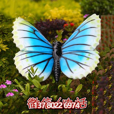 彩繪雕塑，點(diǎn)綴廣場，讓蝴蝶飛舞