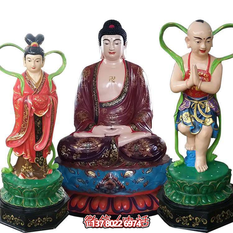 融合玻璃鋼、玻璃、彩繪技術(shù)的戶外景觀如來雕塑