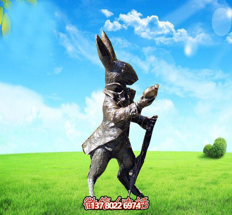 玻璃鋼兔子雕塑，裝飾你的草坪，讓你的個性閃耀