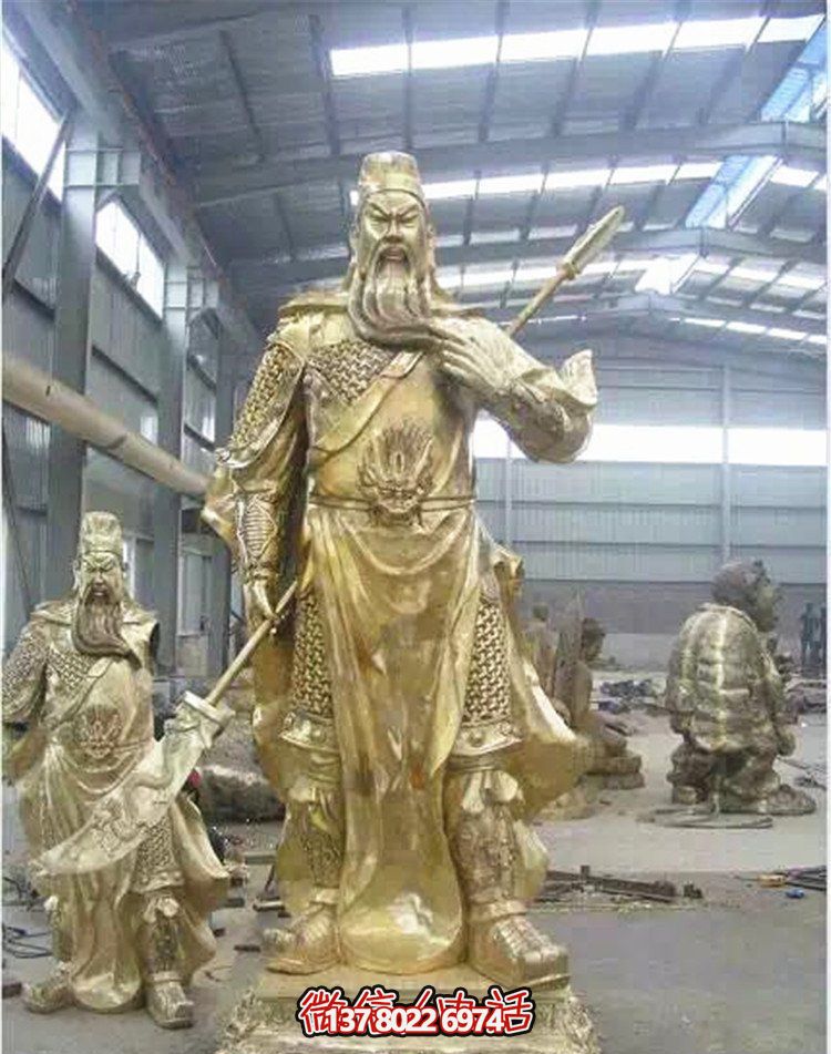 關(guān)公鎏金雕塑，讓企業(yè)招財(cái)更加順利