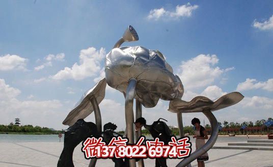 不銹鋼荷葉雕塑——抽象藝術的精美體現(xiàn)