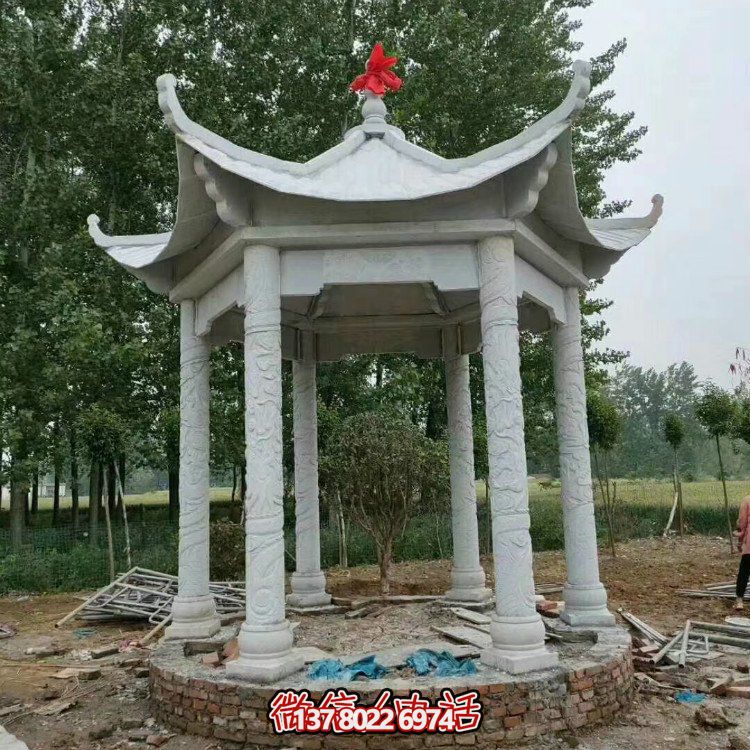 單層石涼亭，讓您擁有完美休閑空間