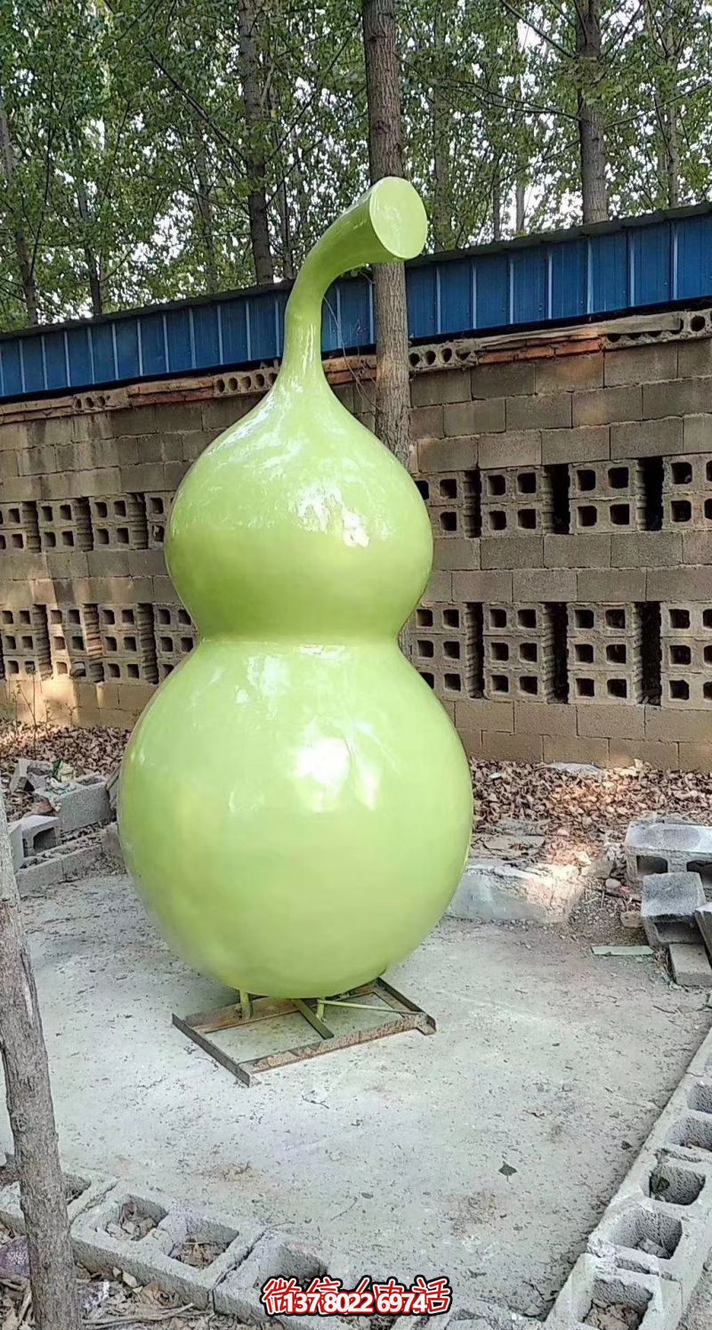 玻璃鋼烤漆園林葫蘆雕塑，點(diǎn)亮景區(qū)