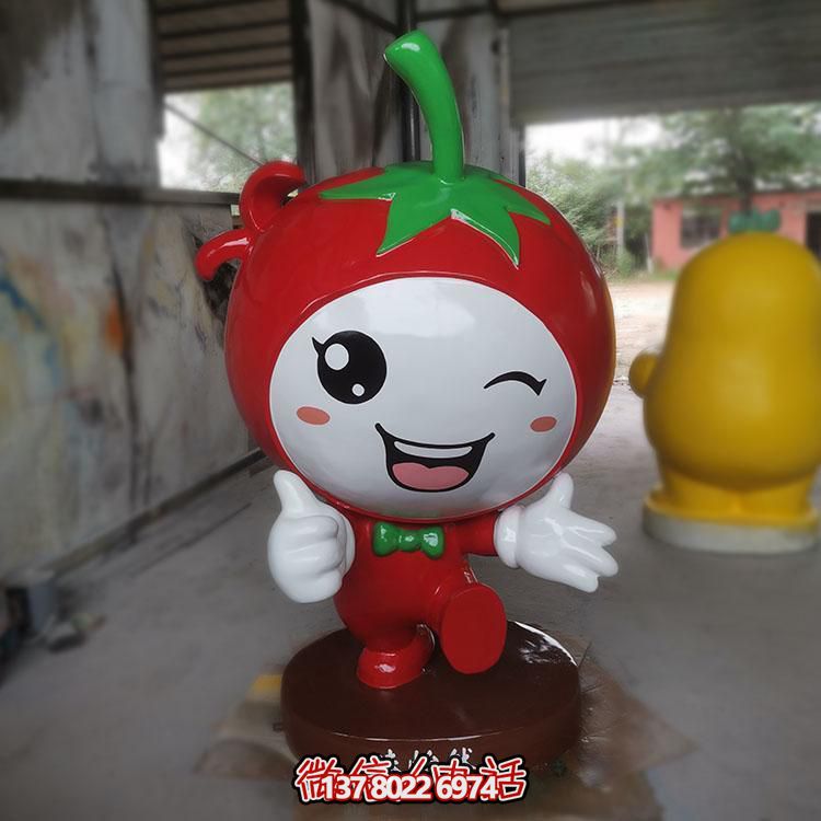 玻璃鋼雕刻卡通公仔擺件，新農(nóng)村落景觀園林裝飾