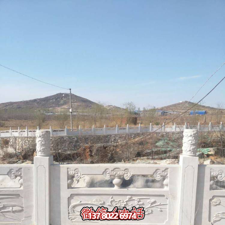 漢白玉防護(hù)欄桿，裝飾美化河道景區(qū)