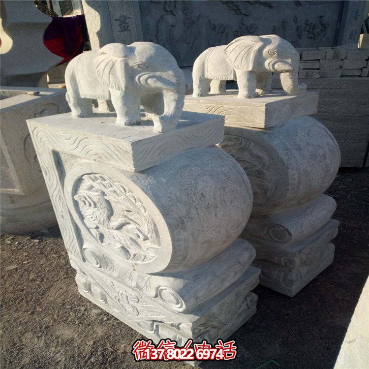 大理石石雕抱鼓，為您的園林庭院門(mén)口點(diǎn)綴美觀