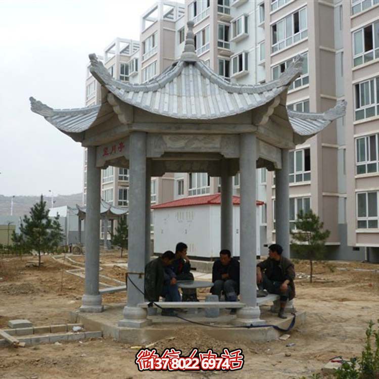 古典風情涼亭，點綴小區(qū)廣場，讓您休閑身心