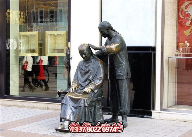 鑄銅雕塑園林景觀，讓你步行街上賞心悅目