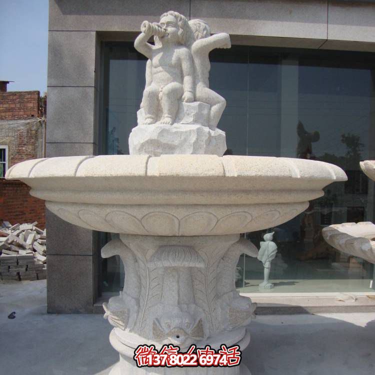 精致浪漫，歐式混搭噴泉景觀裝飾