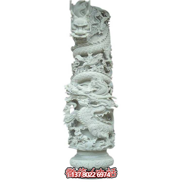 大理石盤龍雕塑，打造完美的室外庭院