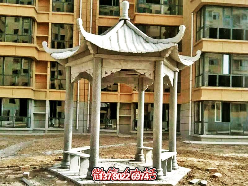 仿古建筑涼亭，為小區(qū)、公園、草坪提供休息雕塑美化