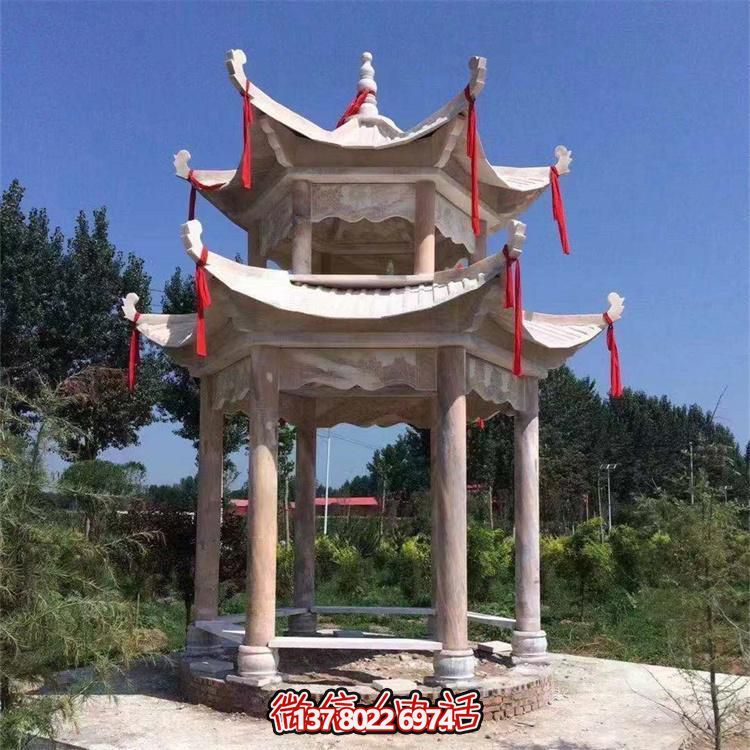 古典式園林雕塑，打造涼亭小區(qū)尊貴裝點(diǎn)