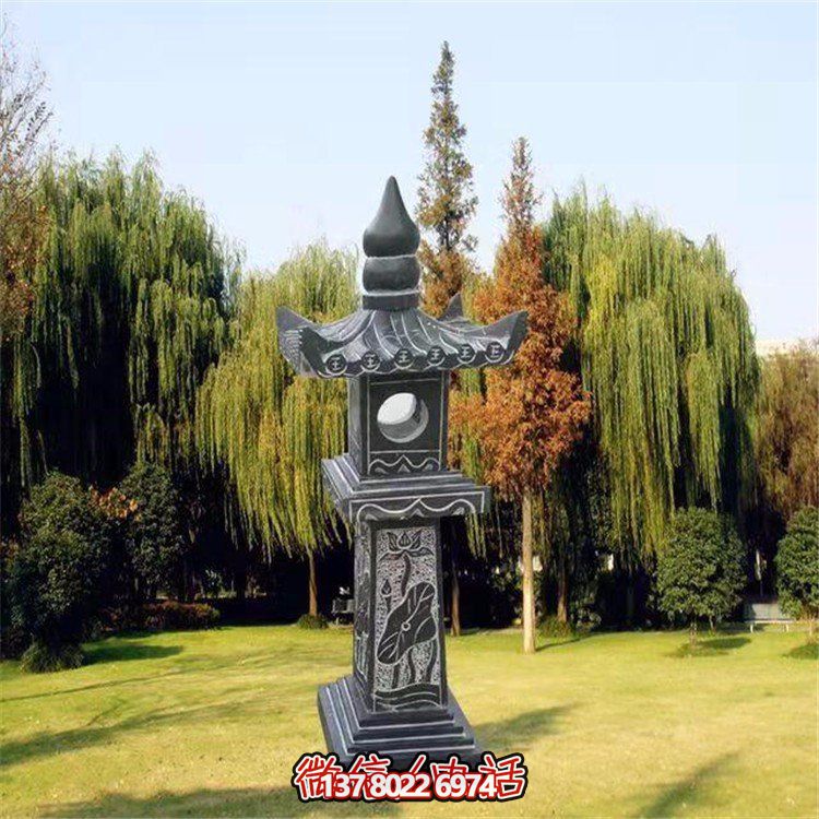 精美青石石雕石燈景觀擺件，裝點(diǎn)你的戶外庭院