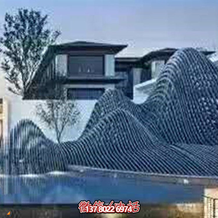 藝術(shù)水滴不銹鋼鏡面小品點綴庭院、酒店的時尚飾品