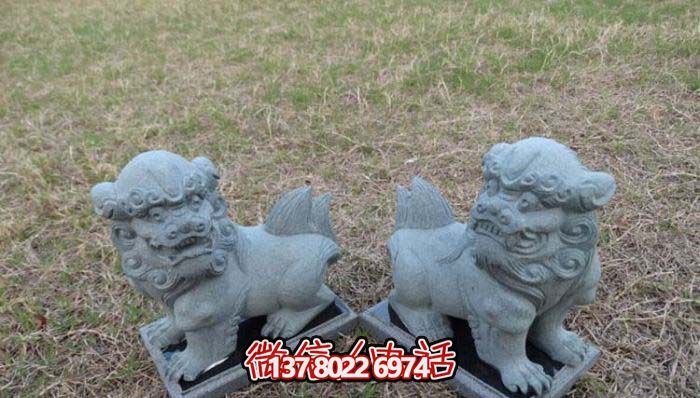 精美創(chuàng)意獅子大理石擺件，為戶外園林景觀增添更多美感