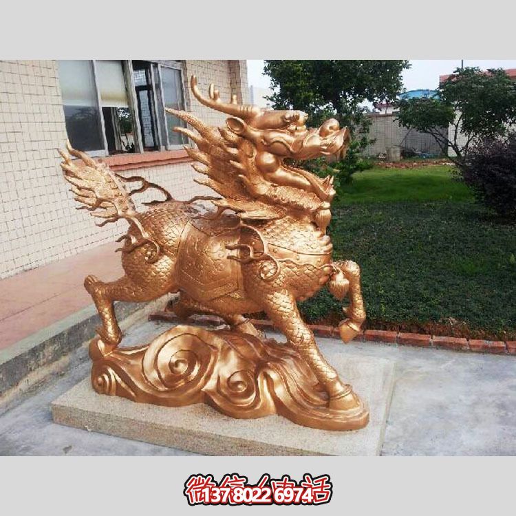 非凡精致的不銹鋼麒麟雕塑，裝點(diǎn)你的別墅庭院