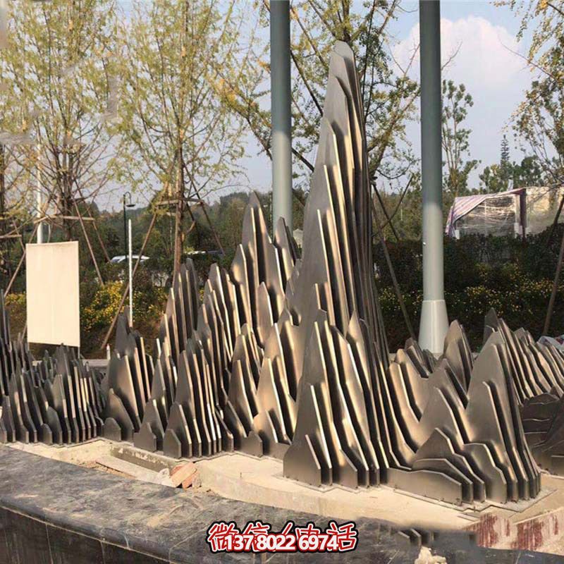 不銹鋼假山雕塑公園園林創(chuàng)意景觀雕塑 不銹鋼假山雕塑公園園林創(chuàng)意景觀雕塑