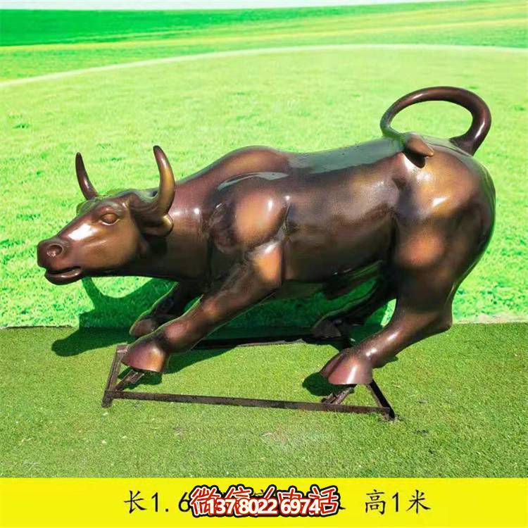 玻璃鋼工廠(chǎng)企業(yè)大型農(nóng)耕牛雕塑