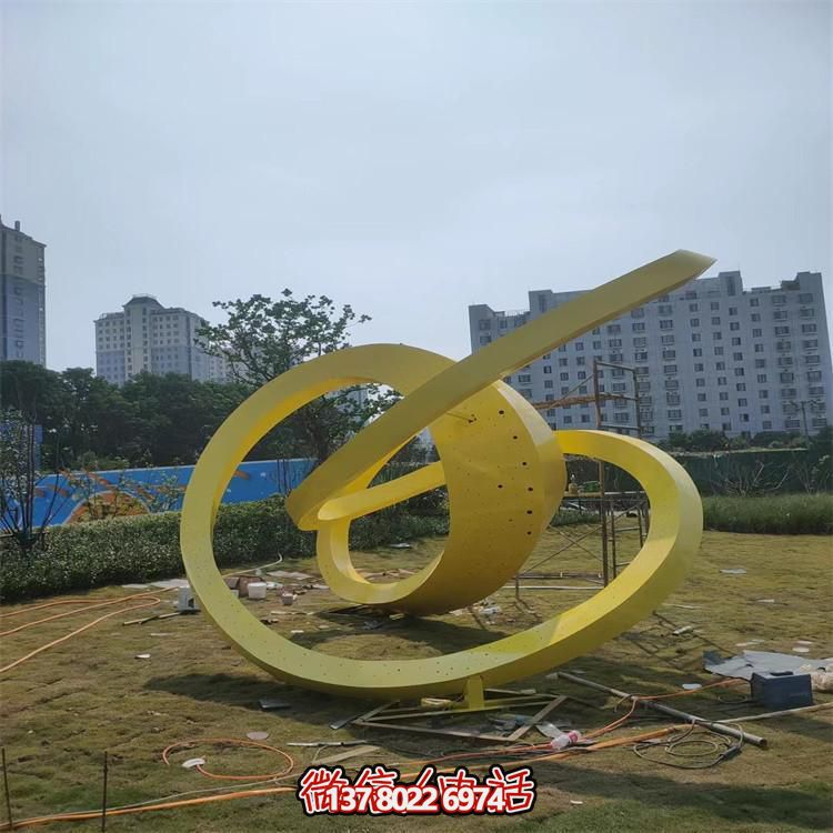 不銹鋼抽象藝術造型雕塑酒店廣場地產(chǎn)售樓處景觀擺件