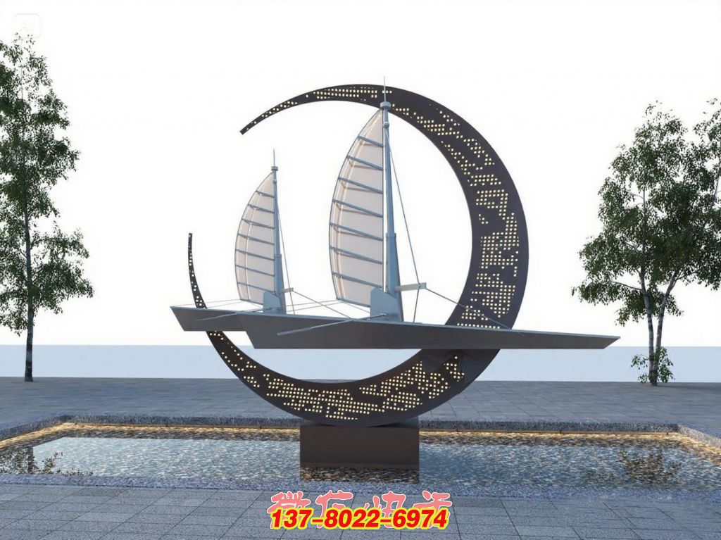 新月伴航：不銹鋼戶(hù)外景觀的逐夢(mèng)之舟