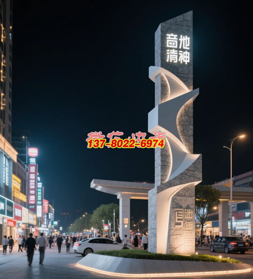 花崗巖石雕精神堡壘景觀雕塑